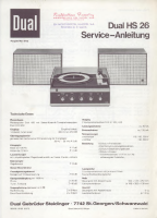 Dual HS-26-Service-Manual